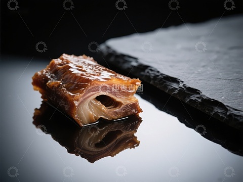 美味腌制肉块静物摄影