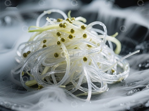 透明粉丝与豆芽的精致搭配