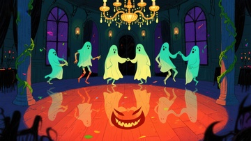 幽灵舞会：神秘古堡中的狂欢夜