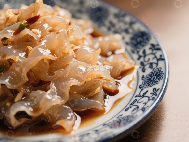 高清大图下载【趣麦麦图】凉拌海蜇，传统中式美食