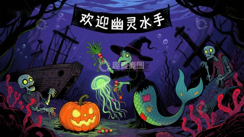 高清大图下载【趣麦麦图】幽灵水手欢迎派对