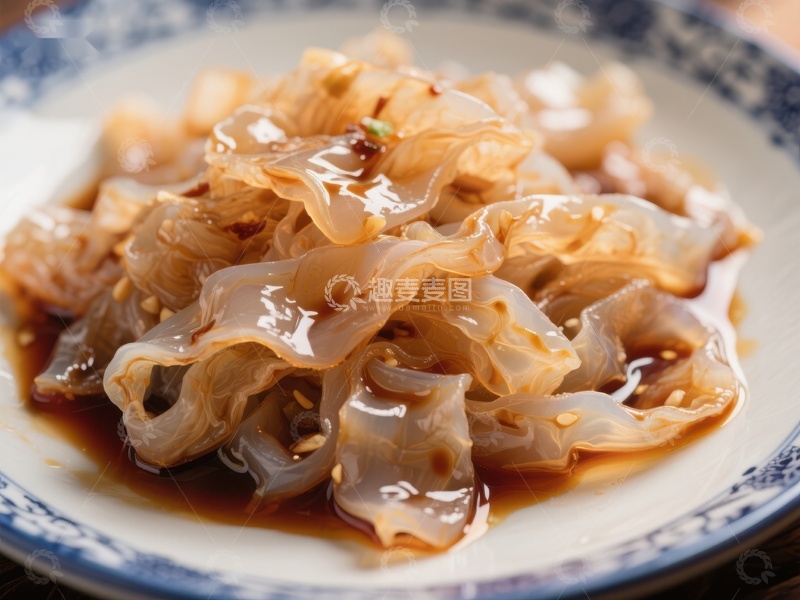 高清大图下载【趣麦麦图】凉拌海蜇头，酱汁浓郁
