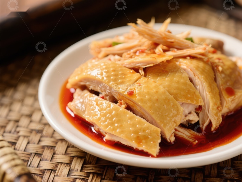 高清大图下载【趣麦麦图】香辣口水鸡，美味诱人