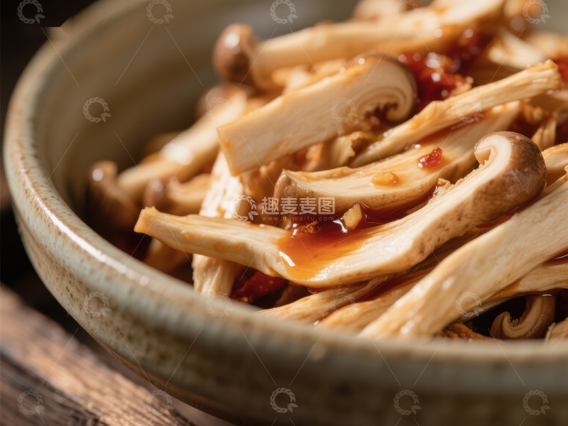 高清大图下载【趣麦麦图】酱汁蘑菇，美味佳肴