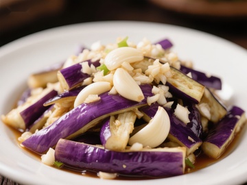 蒜香茄子：美味中式菜肴