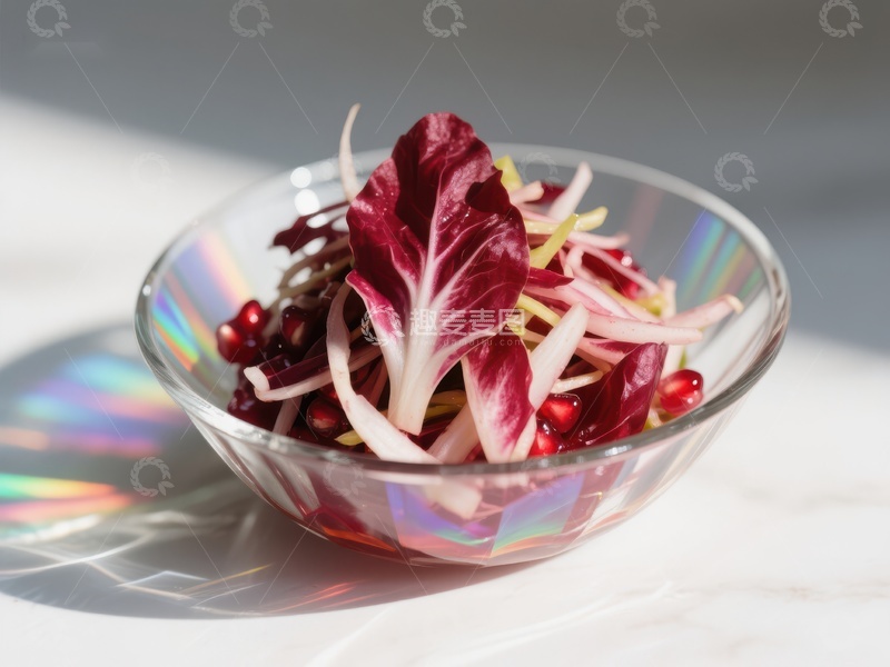 高清大图下载【趣麦麦图】色彩斑斓的生菜沙拉