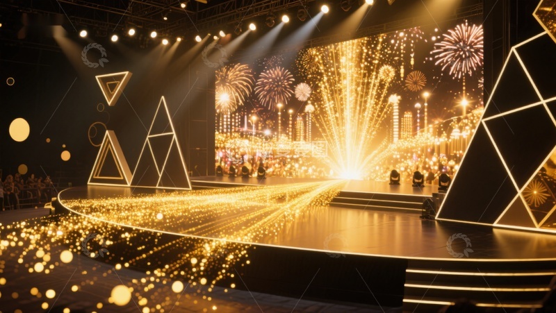 高清大图下载【趣麦麦图】璀璨舞台灯光秀