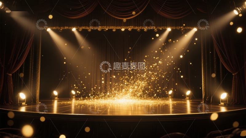 高清大图下载【趣麦麦图】华丽舞台灯光闪耀