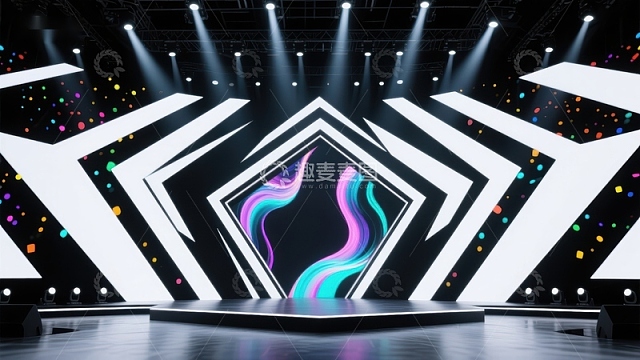 现代舞台设计：光影与色彩的交织