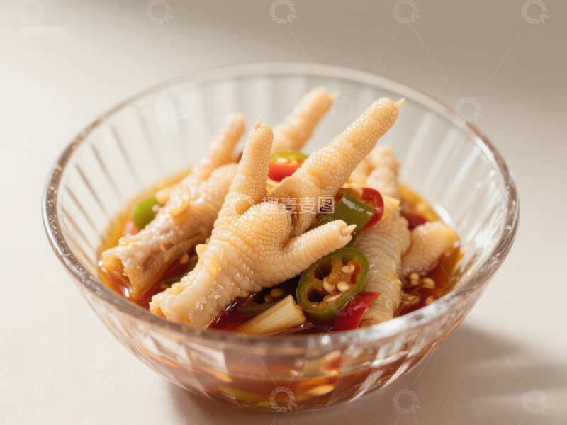 高清大图下载【趣麦麦图】泡椒凤爪，美味可口的冷盘佳肴
