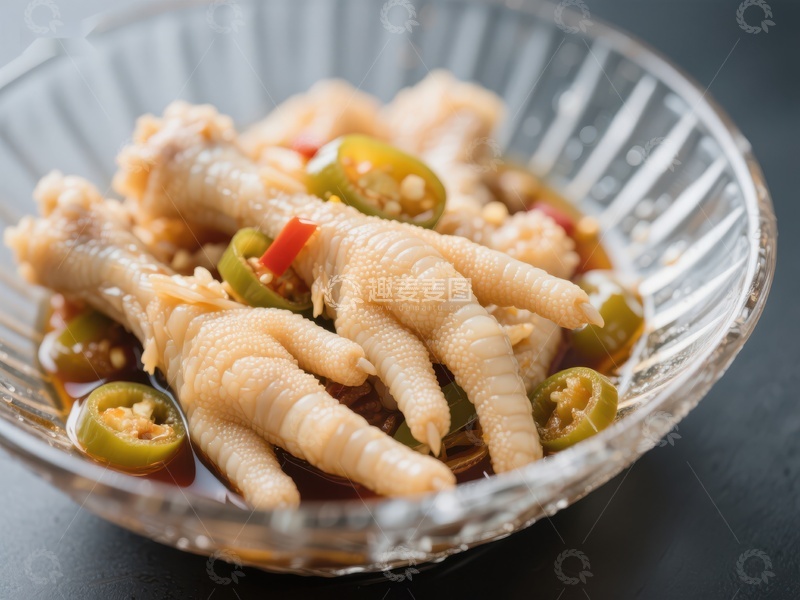 高清大图下载【趣麦麦图】泡椒凤爪，美味可口的中式小吃