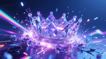 璀璨皇冠：光影交织的梦幻场景