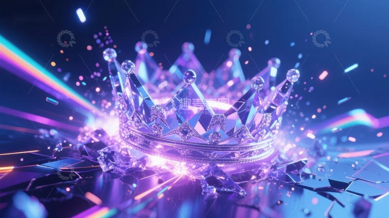 高清大图下载【趣麦麦图】璀璨皇冠：光影交织的梦幻场景