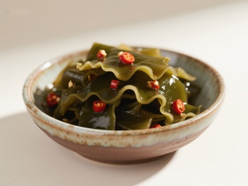 碗中盛放的海带凉菜