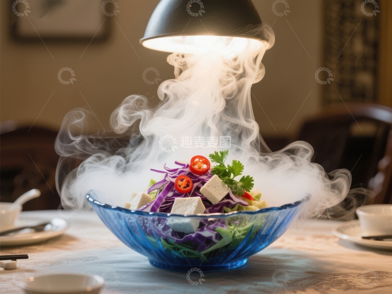 高清大图下载【趣麦麦图】烟雾缭绕的色彩沙拉
