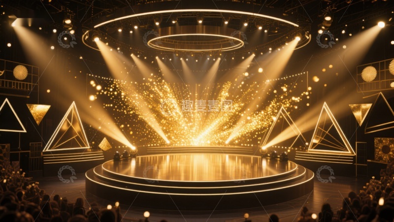 高清大图下载【趣麦麦图】华丽舞台灯光秀