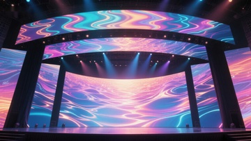 炫彩波纹舞台设计