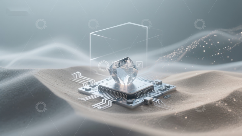 高清大图下载【趣麦麦图】晶莹芯片与未来科技的融合