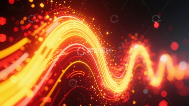 高清大图下载【趣麦麦图】流光溢彩的动态曲线