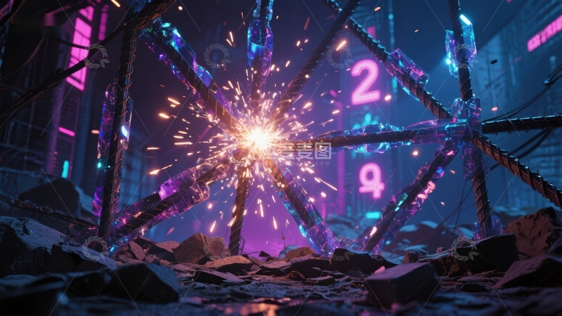 高清大图下载【趣麦麦图】未来科技爆炸场景