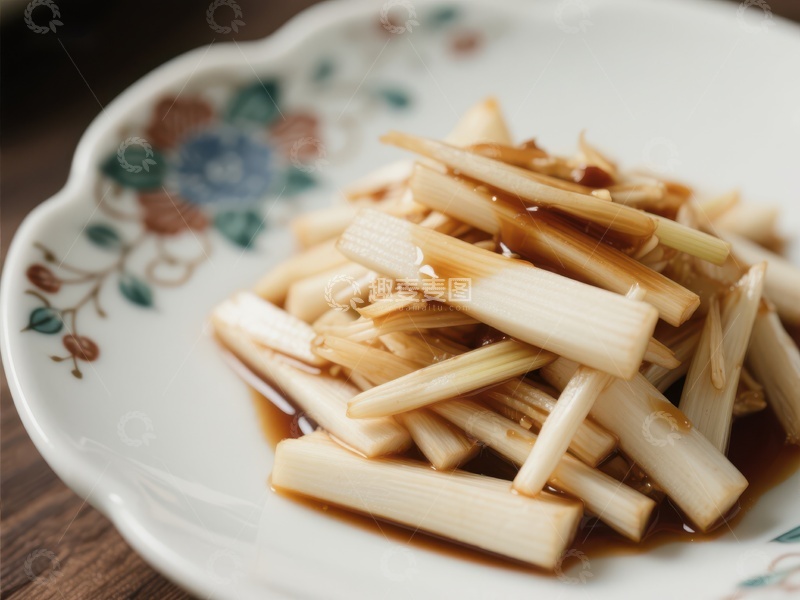 高清大图下载【趣麦麦图】酱汁拌莲藕条