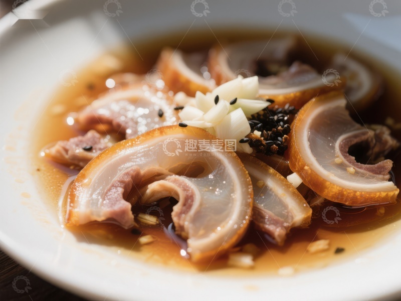 高清大图下载【趣麦麦图】牛肚汤配芝麻与葱花