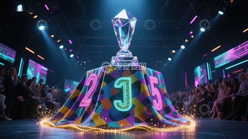 高清大图下载【趣麦麦图】璀璨奖杯闪耀舞台