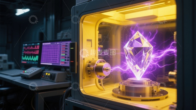 高清大图下载【趣麦麦图】实验室中的能量晶体实验