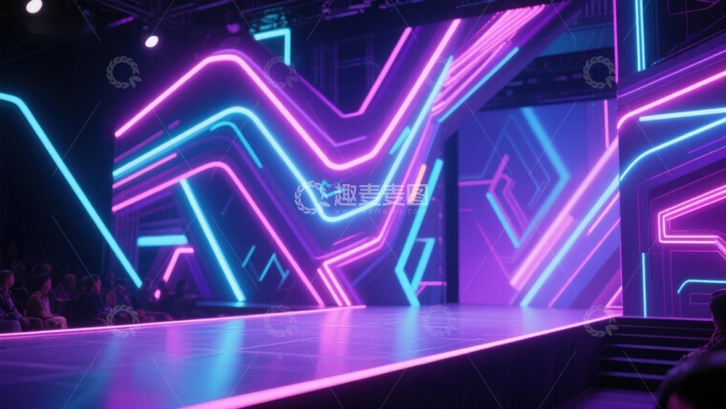 高清大图下载【趣麦麦图】霓虹灯效舞台设计