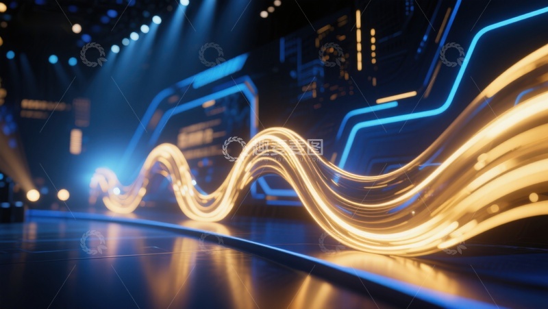 高清大图下载【趣麦麦图】未来科技舞台光影效果