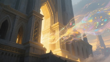 光辉城堡与梦幻光带