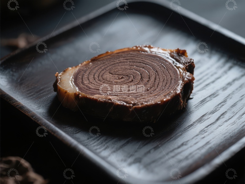 高清大图下载【趣麦麦图】切片巧克力蛋糕，螺旋纹理