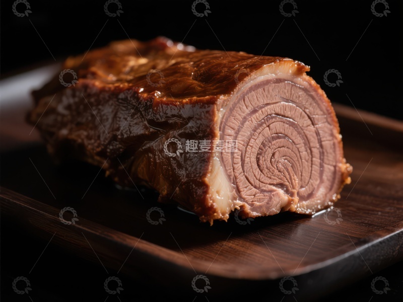 高清大图下载【趣麦麦图】烤制肉卷特写