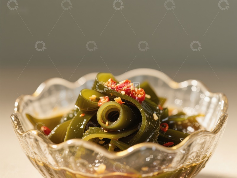 高清大图下载【趣麦麦图】美味海带拌菜