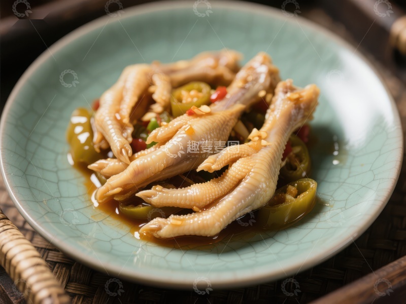 高清大图下载【趣麦麦图】泡椒凤爪，美味可口的传统小吃