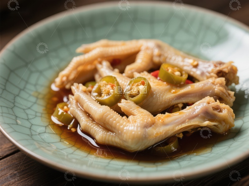 高清大图下载【趣麦麦图】香辣泡椒凤爪