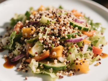 藜麦蔬菜沙拉特写