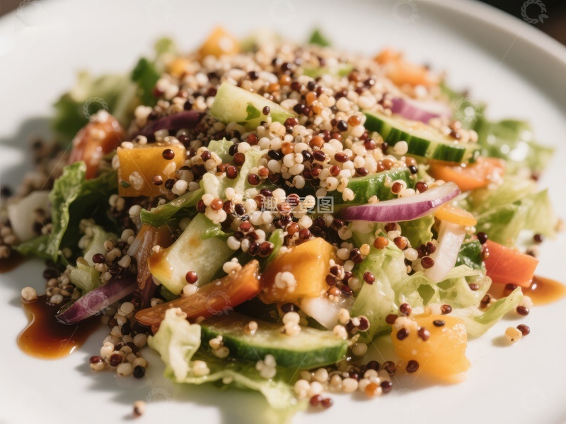 藜麦蔬菜沙拉特写