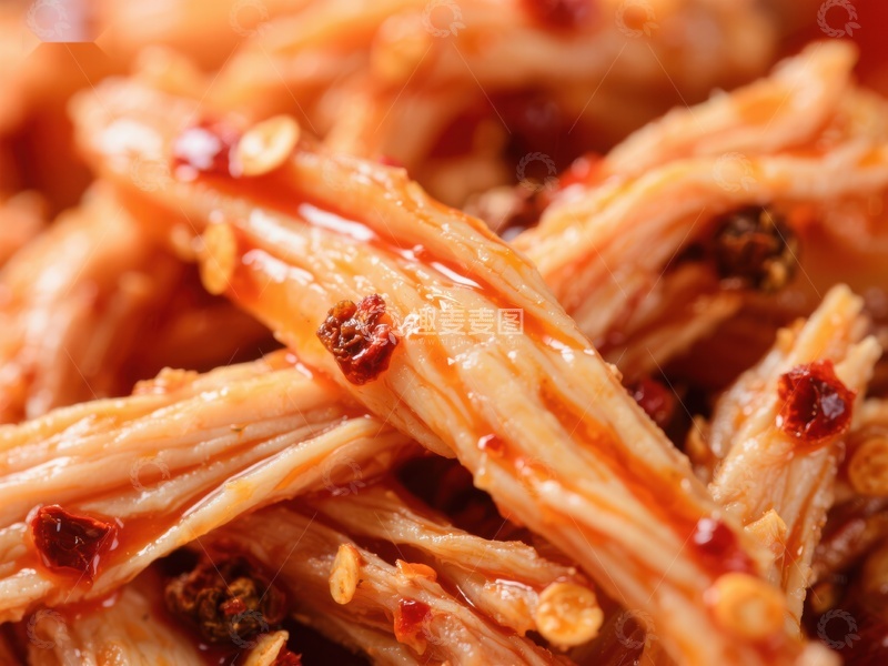 高清大图下载【趣麦麦图】麻辣金针菇美食特写