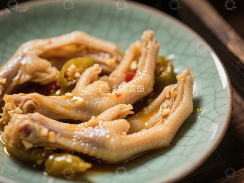 高清大图下载【趣麦麦图】泡椒凤爪，美味可口的传统小吃