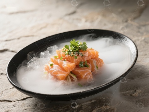 冰镇三文鱼刺身