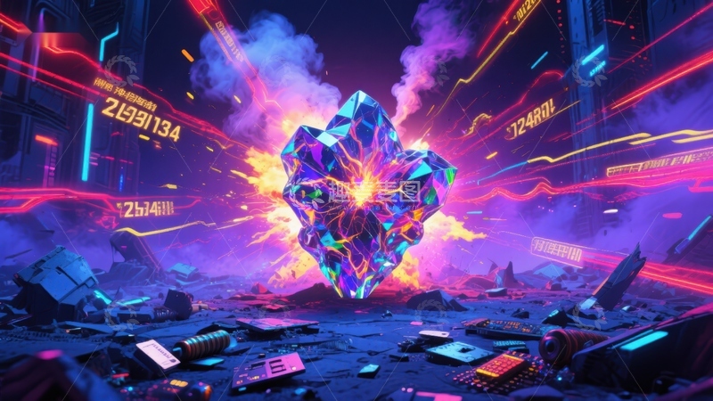 高清大图下载【趣麦麦图】未来科技爆炸场景