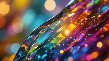 炫彩流光的抽象艺术