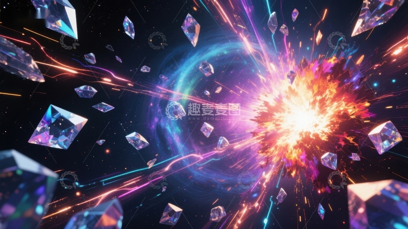高清大图下载【趣麦麦图】宇宙爆炸与璀璨宝石