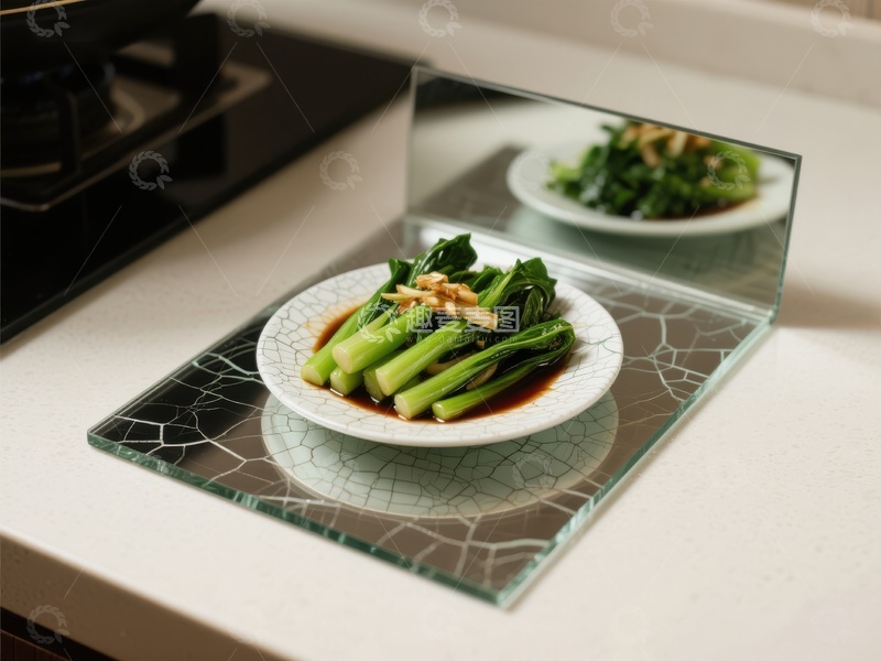 高清大图下载【趣麦麦图】清炒时蔬摆盘，简约厨房美食