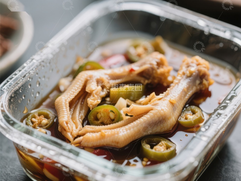 高清大图下载【趣麦麦图】泡椒凤爪，美味即食小吃