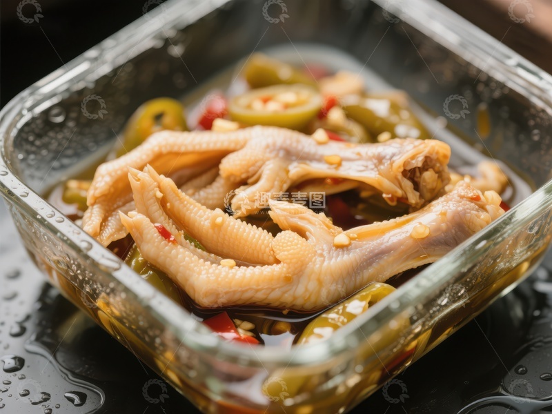 高清大图下载【趣麦麦图】泡椒凤爪，美味腌制小吃