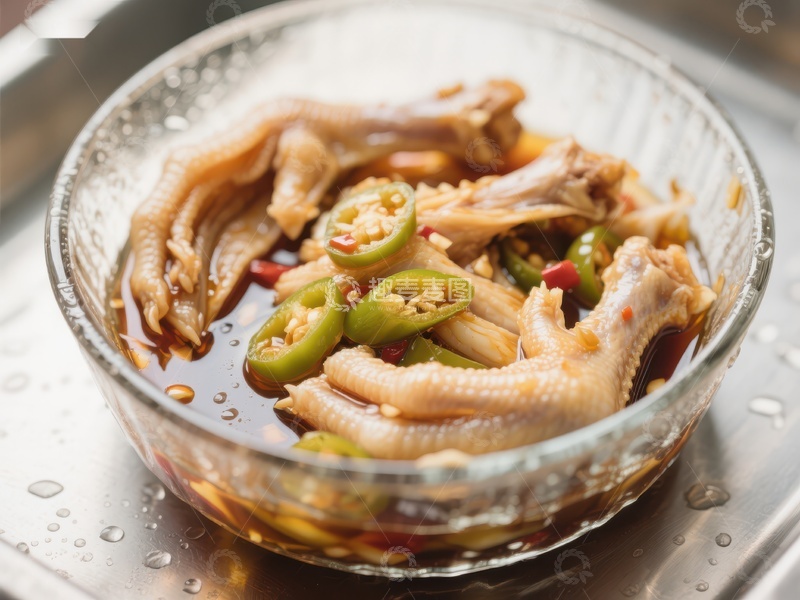 高清大图下载【趣麦麦图】香辣泡椒凤爪，美味可口