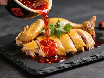 酱汁淋鸡，美味呈现