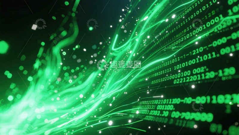 高清大图下载【趣麦麦图】-数据流与光纤网络